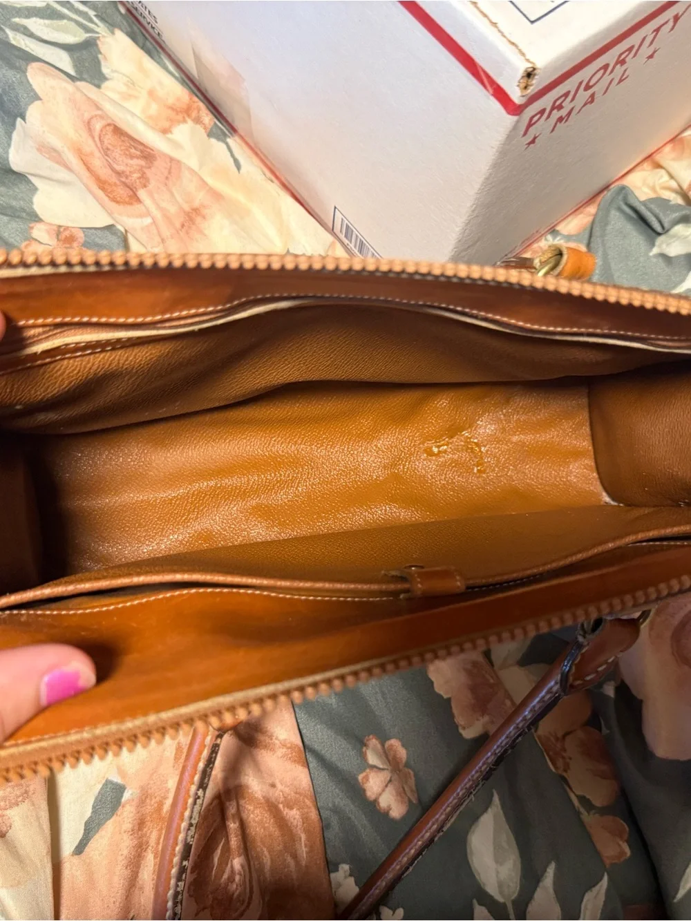 Vintage Dooney & Bourke All Weather Leather Handbag Tote Purse